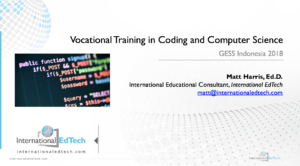 Vocational Training in Coding and Computer Science - GESS Indonesia 2018