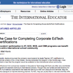 The Case for Completing Corporate EdTech Certifications - TIEOnline