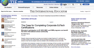 TIEOnline: The Case for Completing Corporate EdTech Certifications